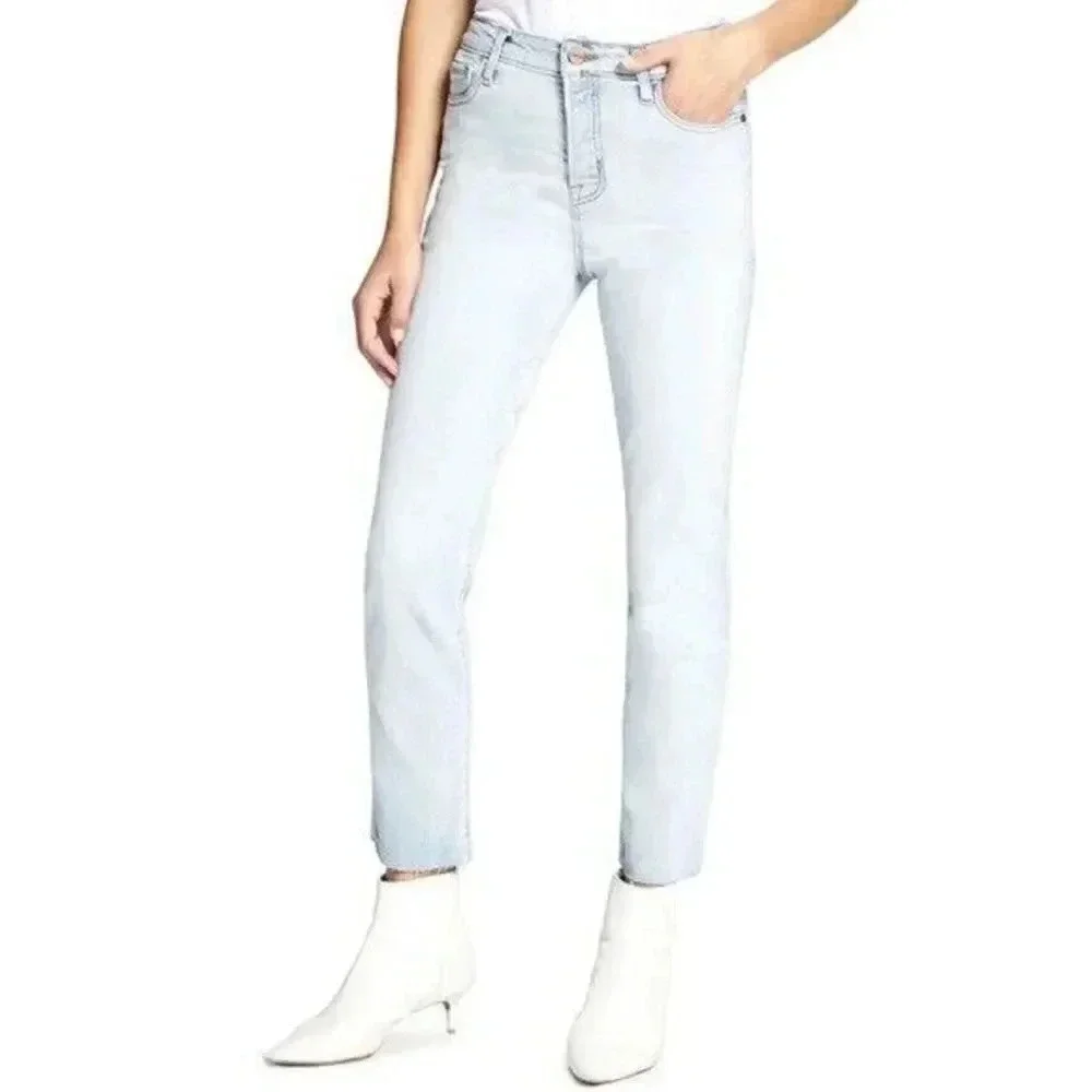 Sanctuary Light Wash Alt Tapered High Rise Straight Leg Jeans 28